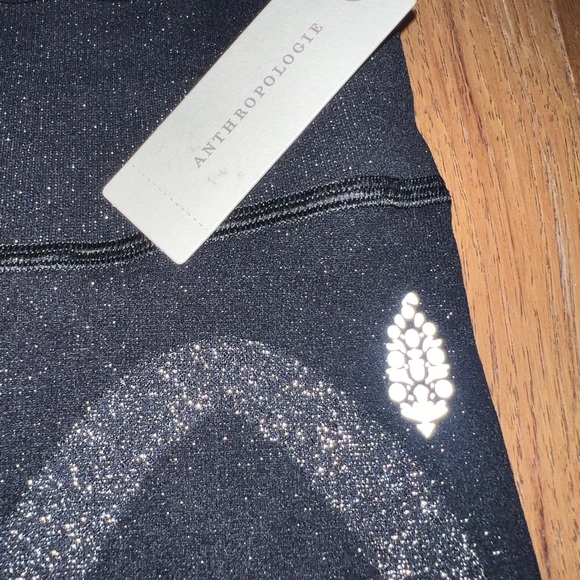 Anthropologie Movement Lurex Leggings - Picture 3 of 9